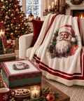 Plaid con Giftbox Christmas is Coming Nuvole di Stoffa