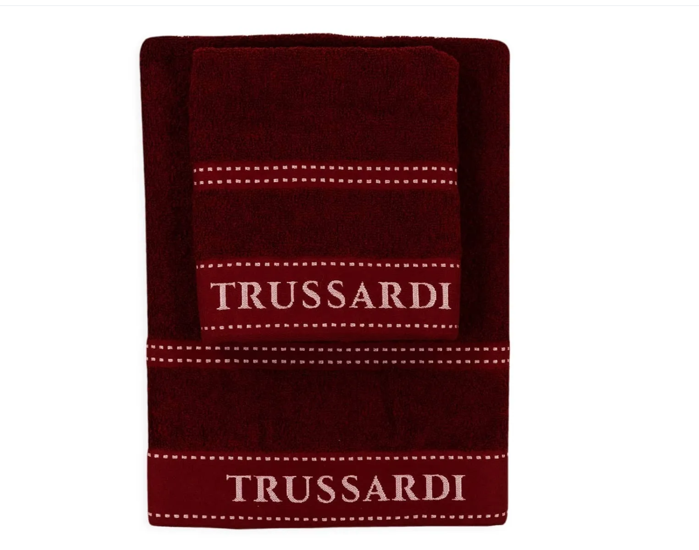 Set Asciugamani Ribbon 2pz Trussardi