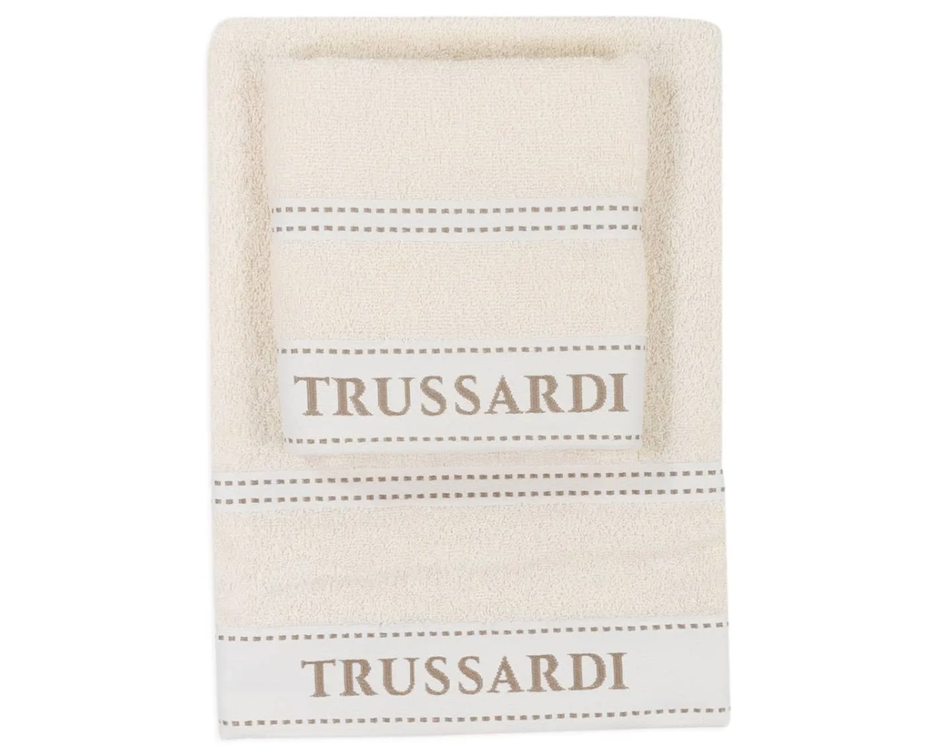 Set Asciugamani Ribbon 2pz Trussardi