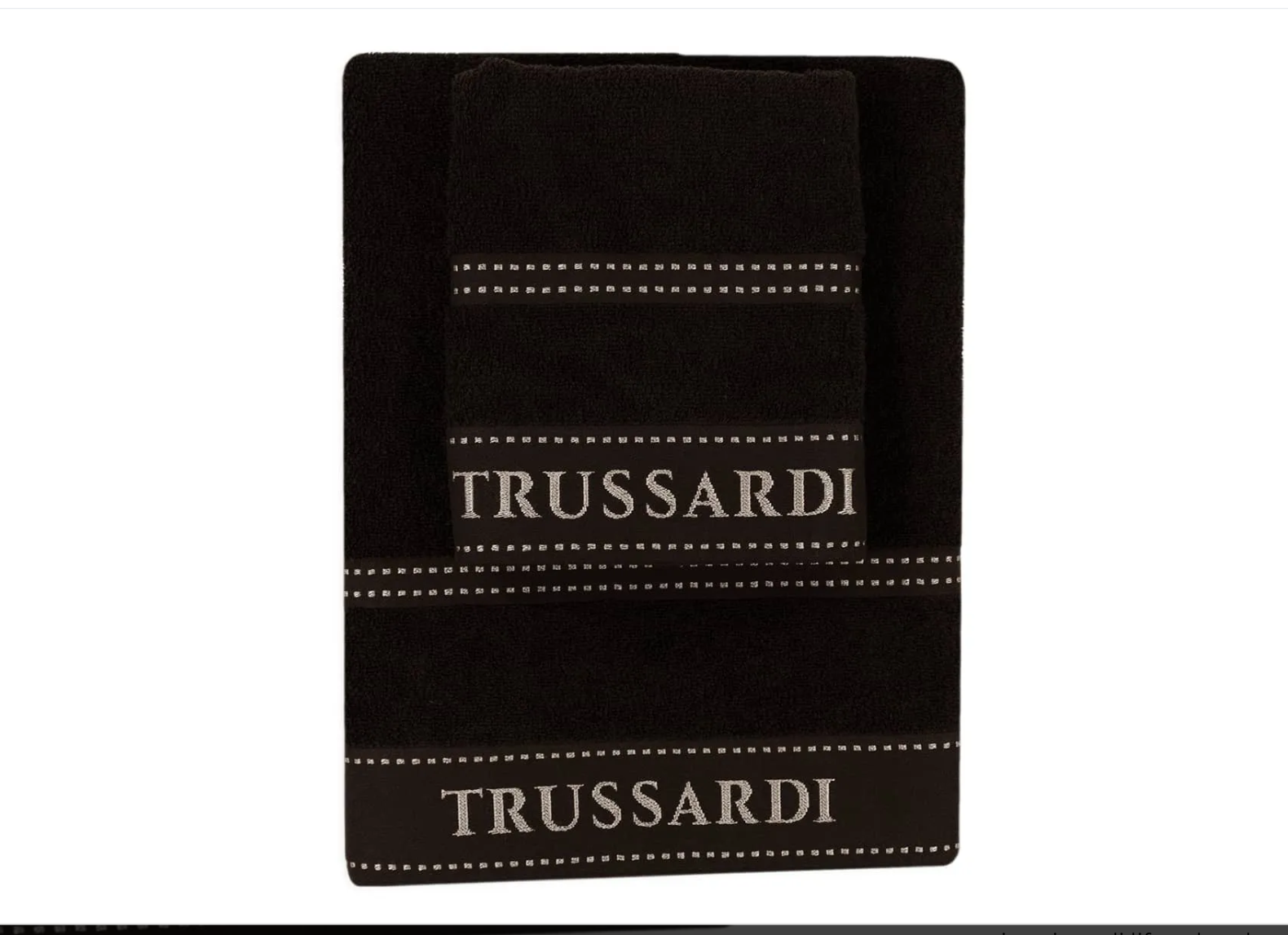 Set Asciugamani Ribbon 2pz Trussardi