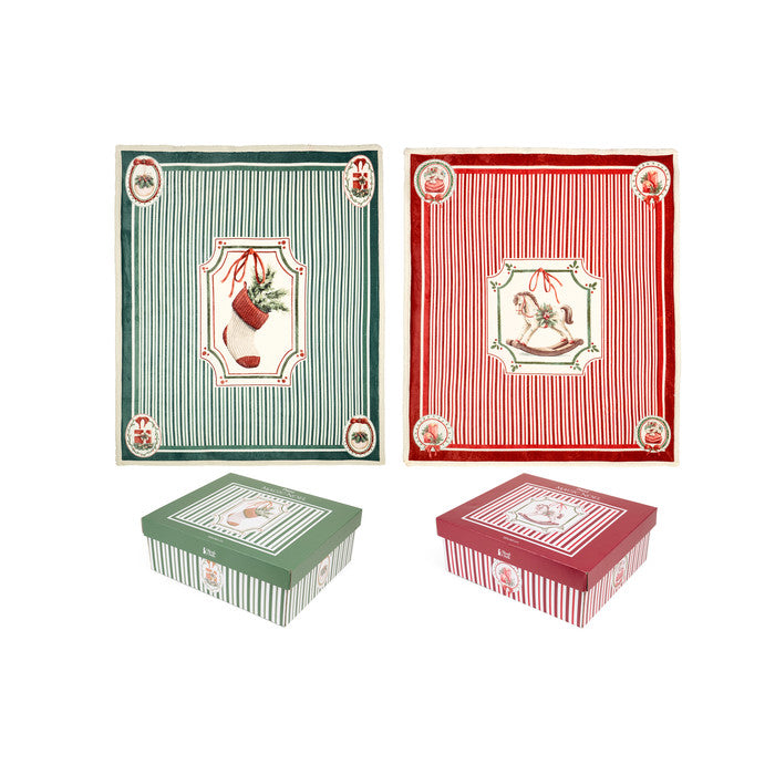Plaid con Giftbox Magic Noel Nuvole di Stoffa