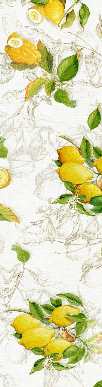 Runner Limoncello in Lino Tessitura Toscana (45x170cm)