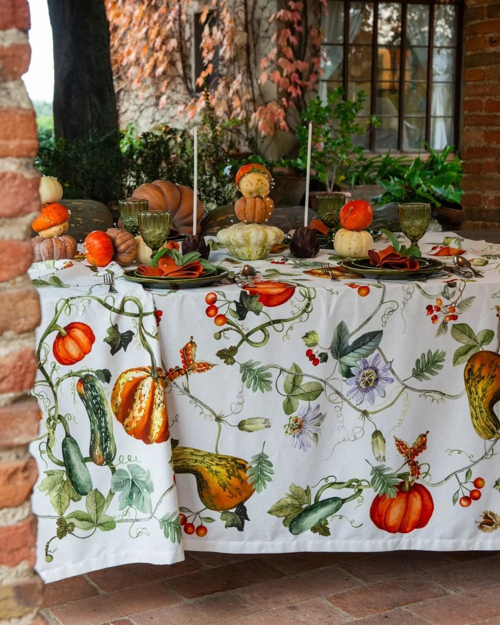 Tovaglia Kurbis in Cotone Tessitura Toscana (170x270cm)