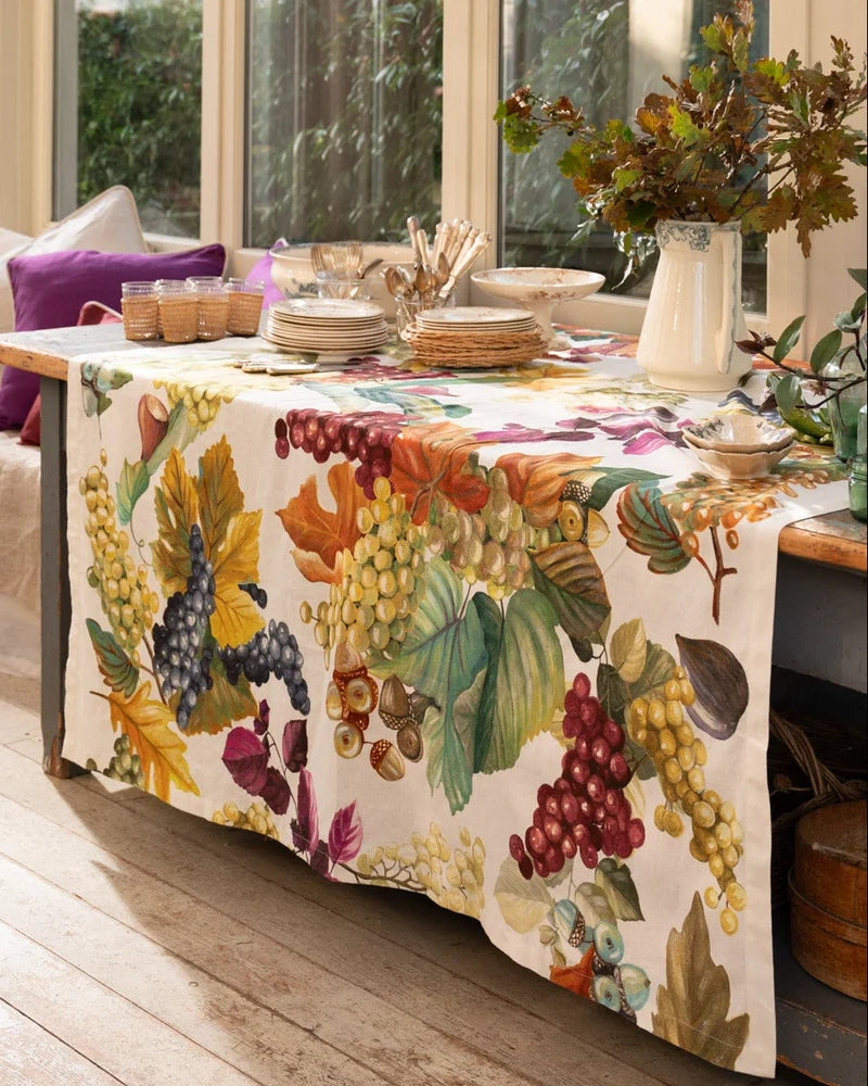 Tovaglia Vindemia in Lino Tessitura Toscana (170x270cm)