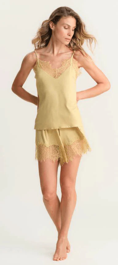 Pigiama Top+Shorts Donna Viscosa Pepita 4041 Sveva